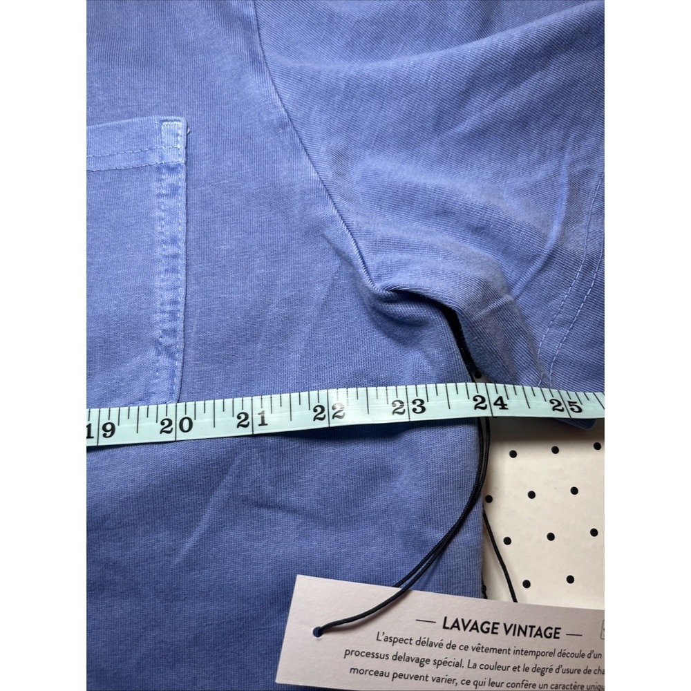 WILT Vintage Wash Pocket Tee XL NWT Periwinkle Blue Garment Dyed T Shirt - Picture 7 of 10